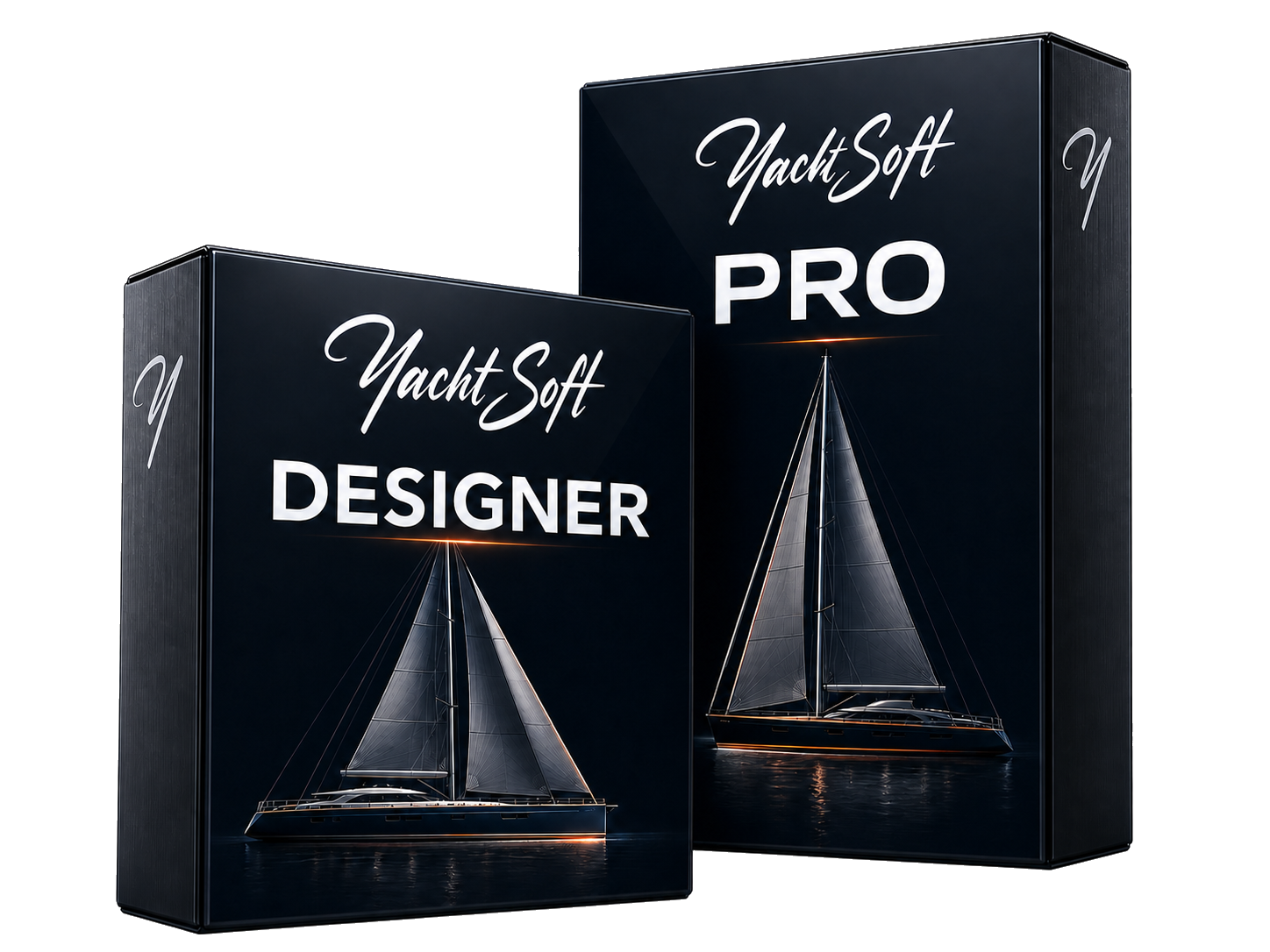 YachtSoft Designer and YachtSoft Pro software packages featuring modern sailing yachts